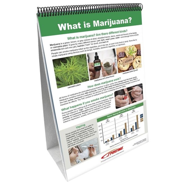 Sportime FLIP CHART BOARD ALL ABOUT MARIJUANA 36-6044